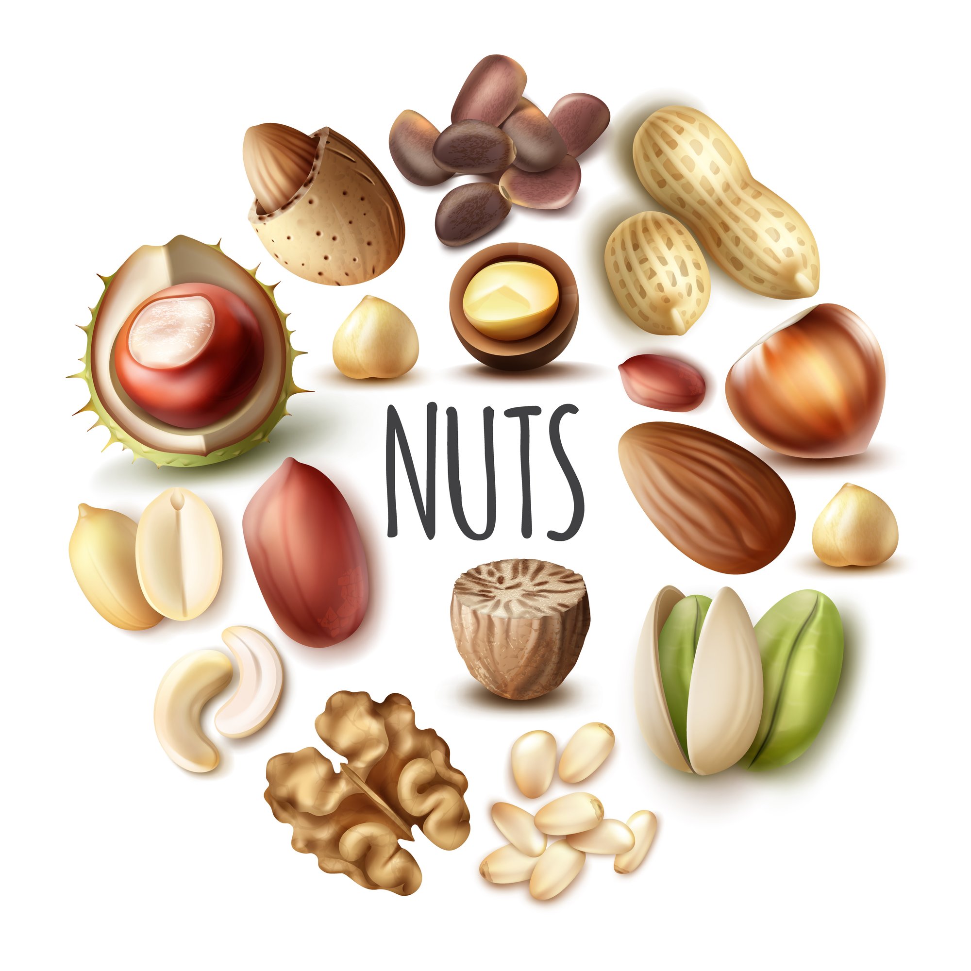 Healthy nuts and seeds